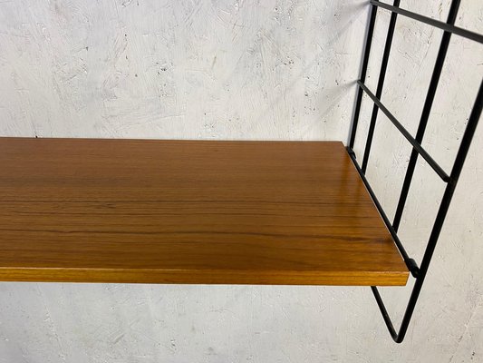 Classic Teak Ladder Shelf in String Design-GPQ-1782307