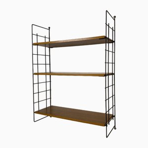 Classic Teak Ladder Shelf in String Design-GPQ-1782307