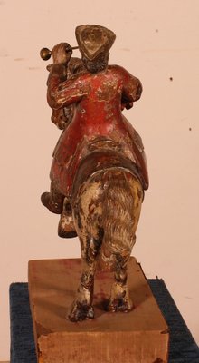 Classical French Horseman, 18th-Century, Carved Wood-HPU-1339084