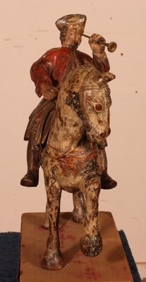 Classical French Horseman, 18th-Century, Carved Wood-HPU-1339084