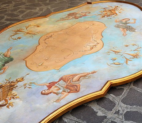 Classical Gilt Ceiling Fresco, 1980s or 1990s-IYX-973333