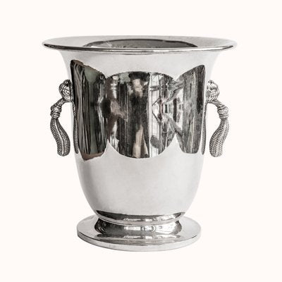 Classical Silver Plated Champagne Cooler and Ice Bucket with Tassels-YK-2024587