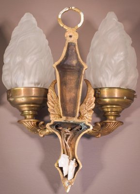 Classical Style Wall Lamps With Angels, Set of 2-AOI-1145668