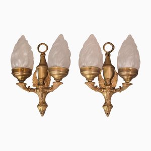 Classical Style Wall Lamps With Angels, Set of 2-AOI-1145668