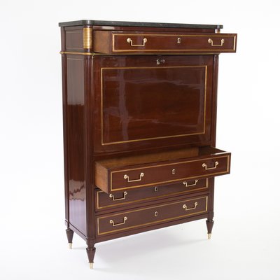 Classicist Escritoire with Marble Top, 1810s-AYY-1079921