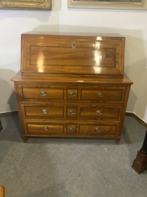 Classicist Secretary in Cherrywood, 1810s-NYZ-1820956