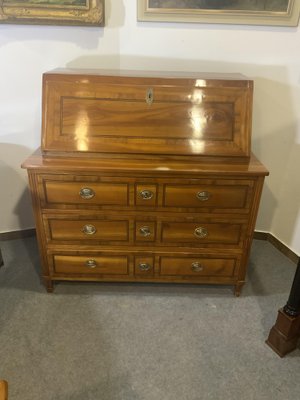 Classicist Secretary in Cherrywood, 1810s-NYZ-1820956