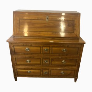 Classicist Secretary in Cherrywood, 1810s-NYZ-1820956