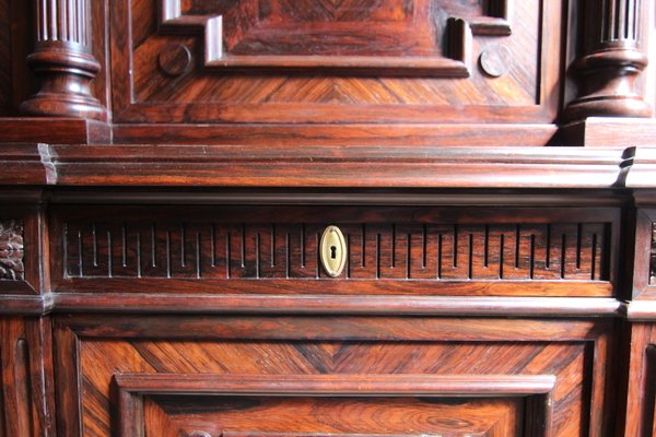 Classicist Top Cabinet in Rosewood, 19th Century-TAT-998569