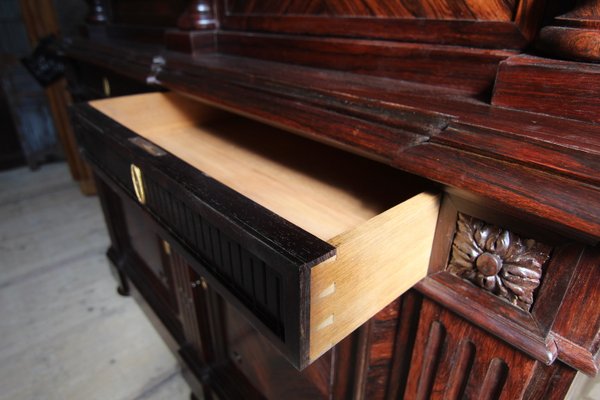 Classicist Top Cabinet in Rosewood, 19th Century-TAT-998569