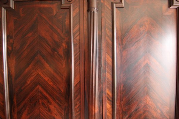 Classicist Top Cabinet in Rosewood, 19th Century-TAT-998569