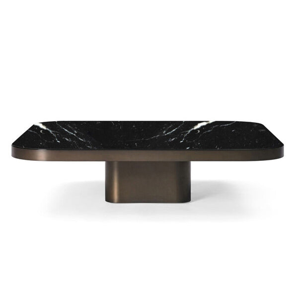 Bow Coffee Table No. 5 - Square Brass Coffee Table by Classicon