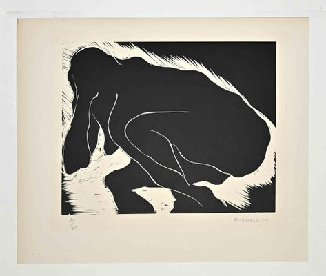 Claude Bogratchew, The Nude, Woodcut, 1970s-ZCI-1788654