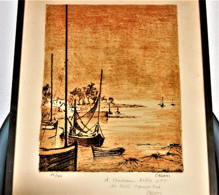 Claude Casati, Lithograph, Coast of the City-ZYI-954694