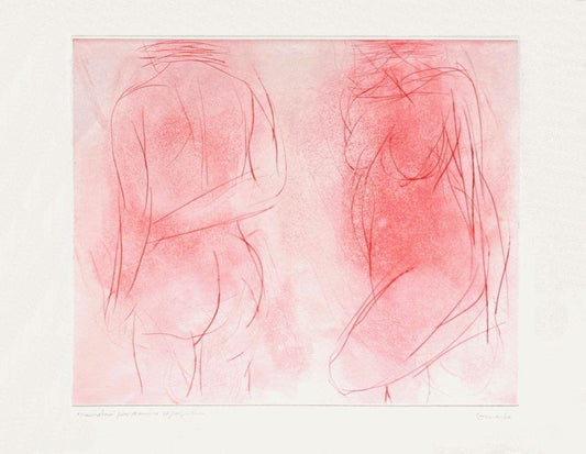 Claude Garache, Deux personnes III, 1984, Etching