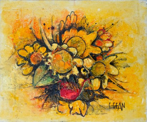 Claude Gean, Le bouquet, 1982, Oil on Canvas-QNR-1161588