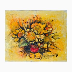 Claude Gean, Le bouquet, 1982, Oil on Canvas-QNR-1161588