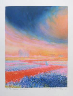 Claude Manoukian, Sunset, Lithograph-KHH-1202607