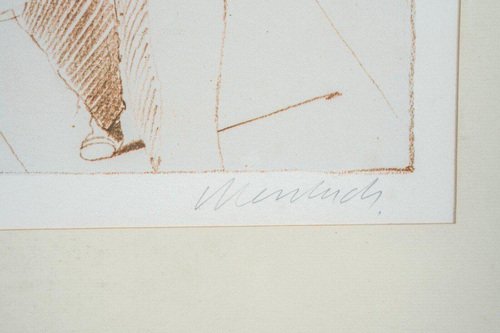 Claude Weisbuch, Violinist, Lithograph