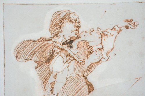 Claude Weisbuch, Violinist, Lithograph