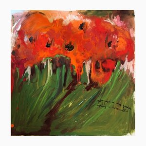 Claudie Baran, Spring in Brittany, Puppies, 2021, Acrylic & Dry Pastel-CHG-1151676