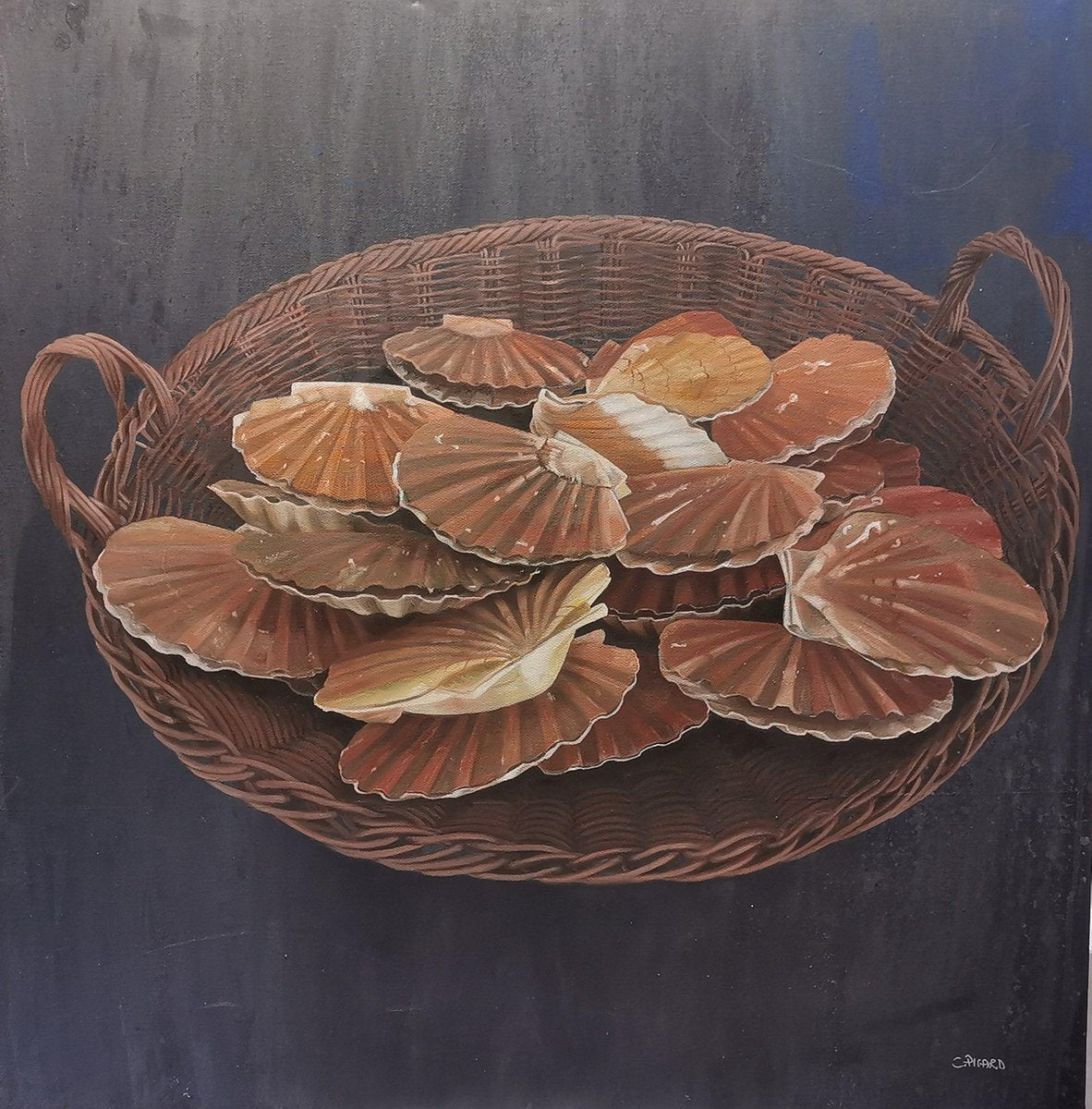 Claudine Picard, Coquilles, 2017, Oil on Canvas