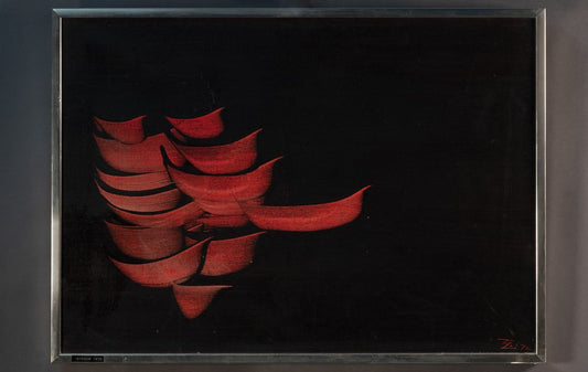 Claudio Cazzola, Modern Abstract Composition, 1972, Acrylic on Canvas