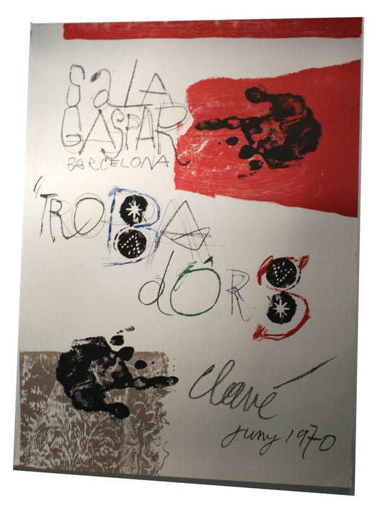 Clavé Barcelona Exhibition Poster, 1970