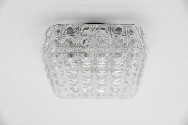 Clear Bubble Glass Flush Mount Lamp by Helena Tynell, Germany, 1960s-KQB-1747283