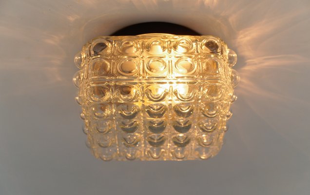 Clear Bubble Glass Flush Mount Lamp by Helena Tynell, Germany, 1960s-KQB-1745969