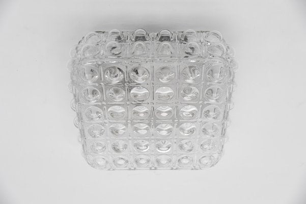 Clear Bubble Glass Flush Mount Lamp by Helena Tynell, Germany, 1960s-KQB-1747283