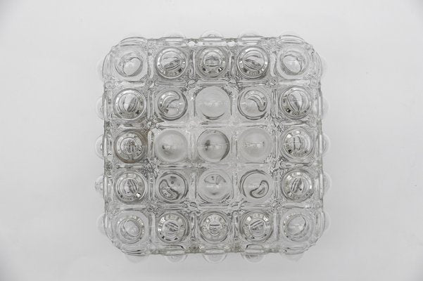 Clear Bubble Glass Flush Mount Lamp by Helena Tynell, Germany, 1960s-KQB-1745969