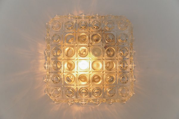 Clear Bubble Glass Flush Mount Lamp by Helena Tynell, Germany, 1960s-KQB-1747283