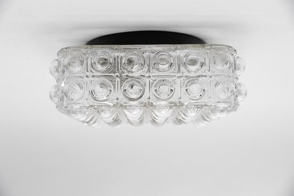 Clear Bubble Glass Flush Mount Lamp by Helena Tynell, Germany, 1960s-KQB-1747283