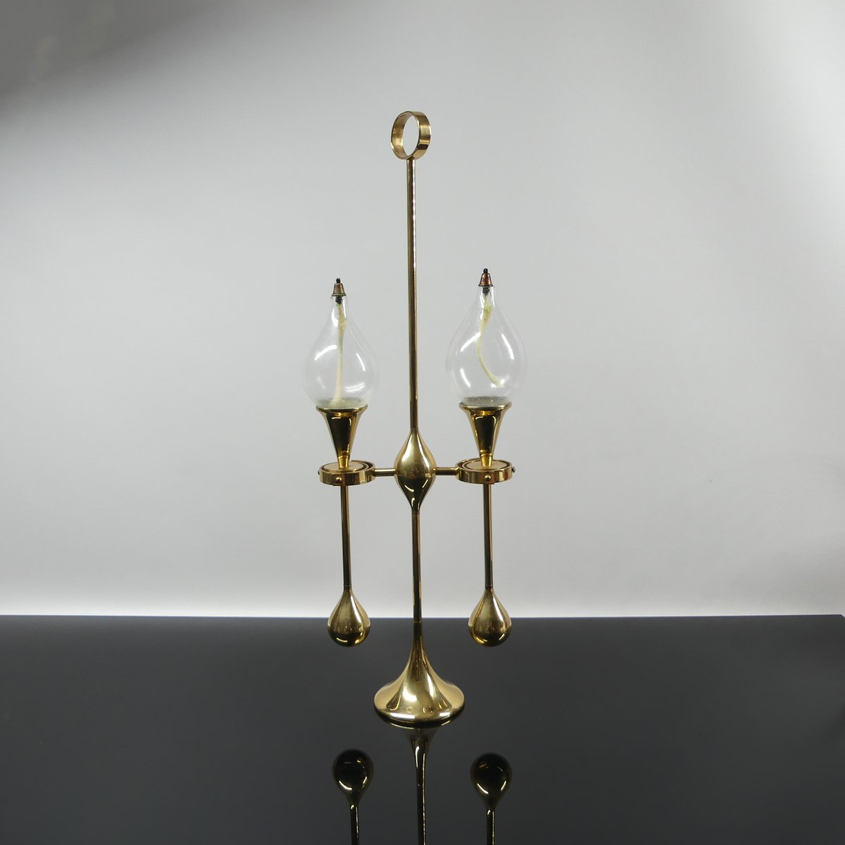 Clear Drops Oil Lamp by Freddie Andersen, 1970s