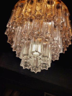 Clear Glass and Brass Tronchi Chandelier from Kalmar, 1980s-PCJ-1273758