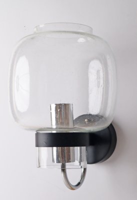 Clear Glass and Metal Wall Lamps from Glashütte Limburg-ESB-1374692