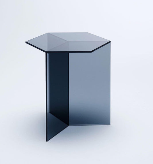 Clear Glass Isom Tall Coffee Table by Sebastian Scherer