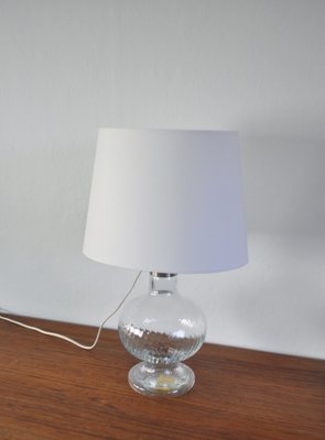 Clear Glass Table Lamp by Michael Bang for Holmegaard Glasværk, 1978-HPQ-1188019