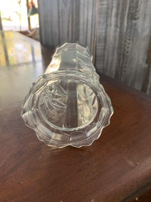 Clear Glass Vase, 1980s-OXJ-1737401