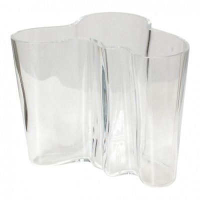 Clear Glass Vase by Alvar Aalto for Iittalo-MTD-1400066