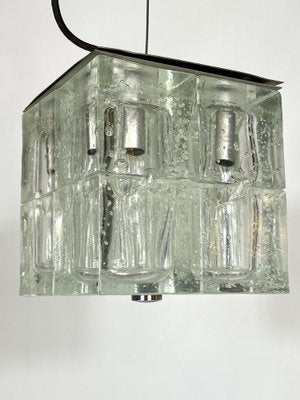 Clear Murano Glass Pendant Lamp from Poliarte, 1970s-OT-1314797