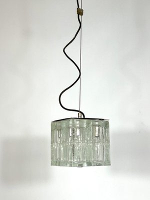 Clear Murano Glass Pendant Lamp from Poliarte, 1970s-OT-1314797