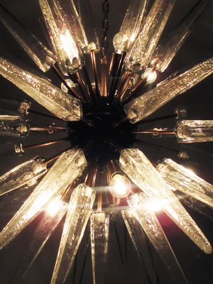 Clear Murano Glass Sputnik Chandelier, 1980s-FHZ-576035