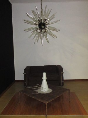 Clear Murano Glass Sputnik Chandelier, 1980s-FHZ-576035