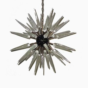 Clear Murano Glass Sputnik Chandelier, 1980s-FHZ-576035