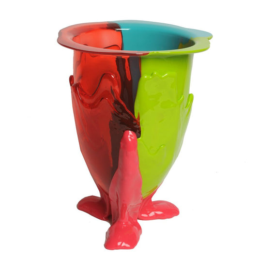 Clear Orange, Matt Acid Green, Matt Turquoise, Matt Fuchsia Amazonia Vase by Gaetano Pesce for Fish Design