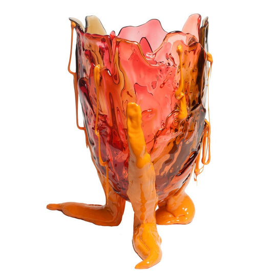 Clear Special Extracolor Clear Brown, Clear Fuchsia, Clear Pink and Matt Yellow Vase by Gaetano Pesce for Fish Design