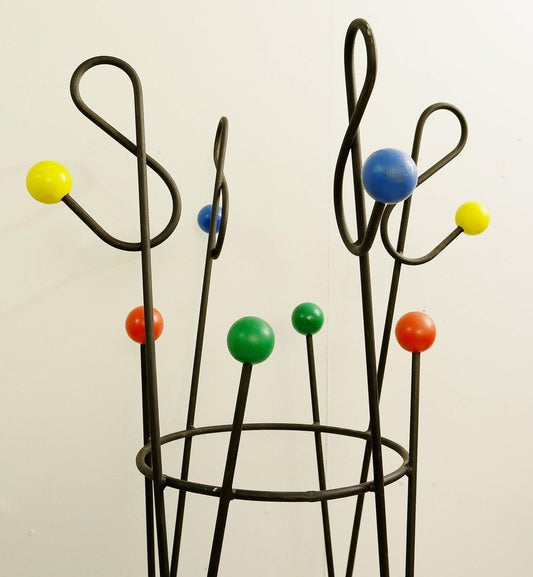 Clef De Sol Coat Rack by Roger Feraud, 1950s