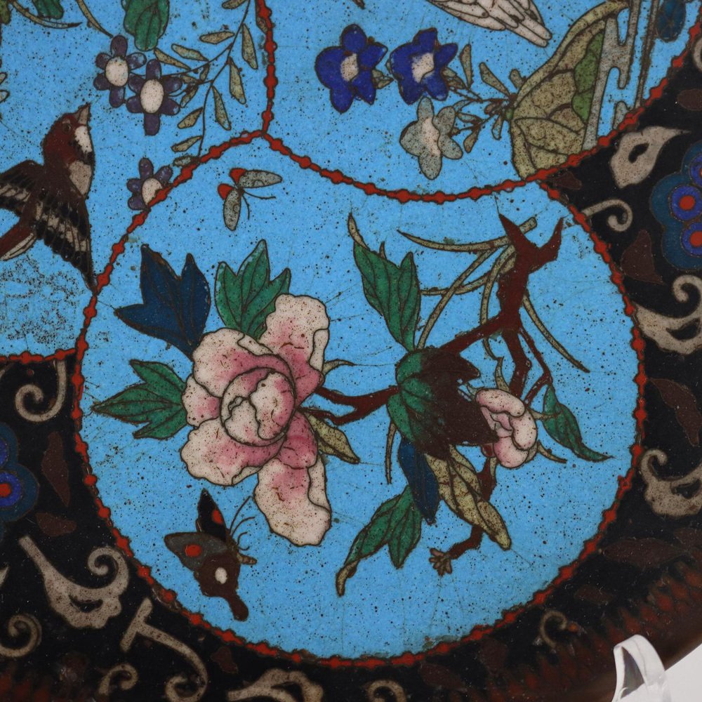 Cloisonnè & Copper Plate, Japan, 19th-20th Century-VMM-1274198